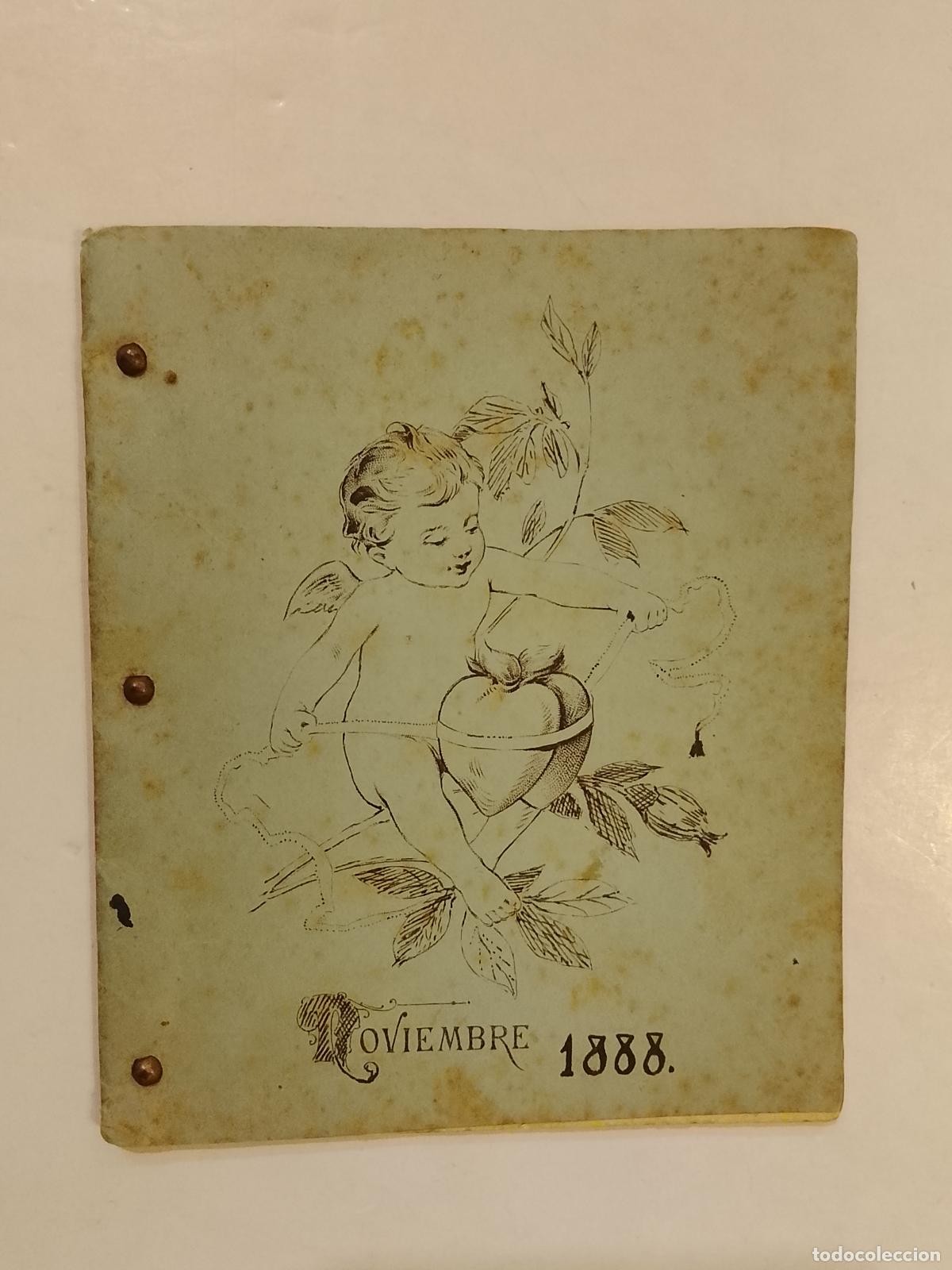 Otros Art&iacute;culos de Coleccionismo en Papel: BLOC CON POESIAS - NOVIEMBRE 1888 -VER FOTOS-(K-15.226)