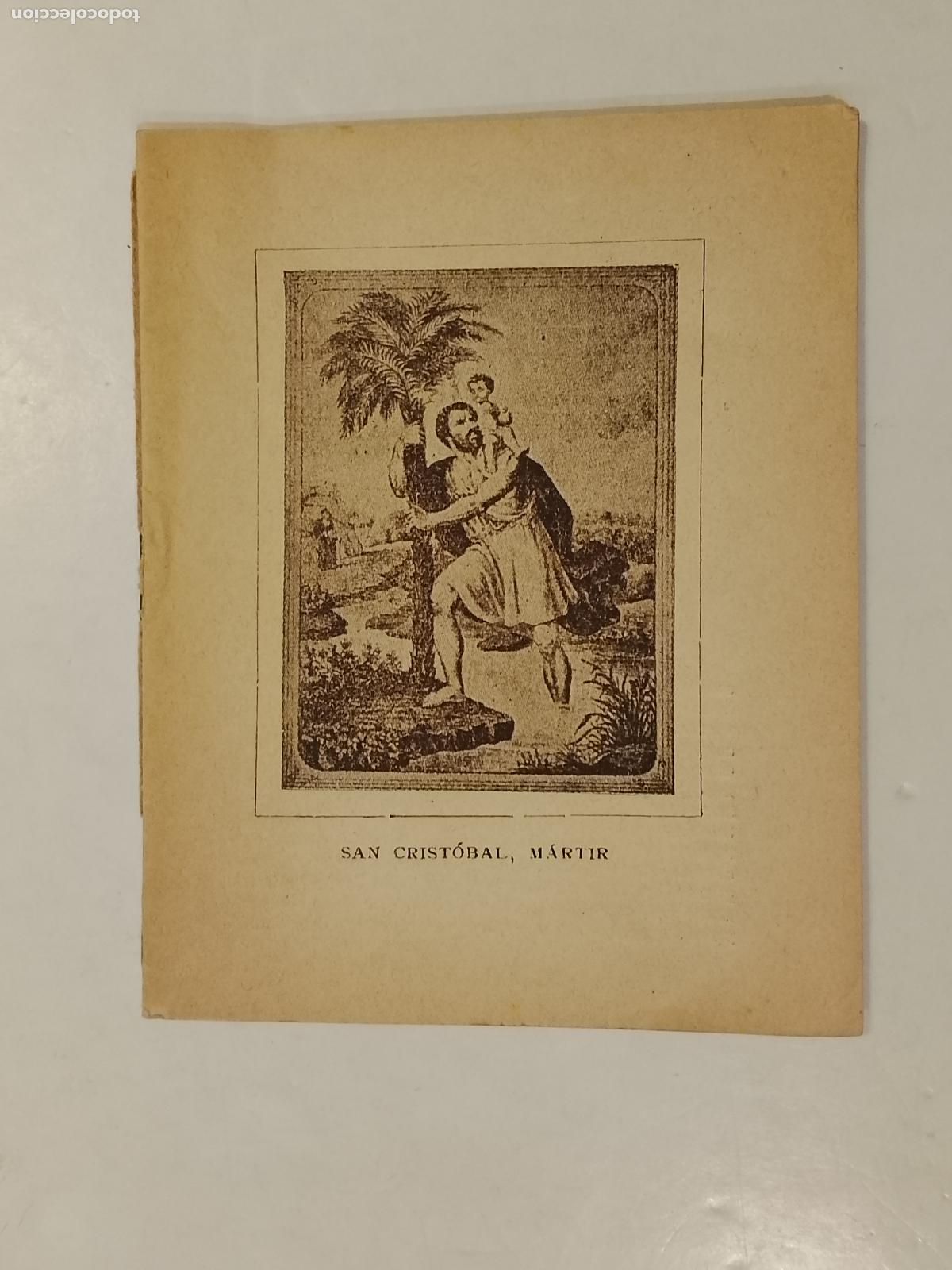 Otros Art&iacute;culos de Coleccionismo en Papel: SAN CRISTOBAL MARTIR - CAPILLA DE SAN CRISTOBAL DE REGOMIR - RESE&Ntilde;A HISTORICA -VER FOTOS-(K-15.233)