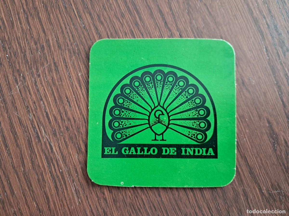 Collectionnisme Papier divers: posavasos de publicidad, cafeter&iacute;a el gallo de India, M&aacute;laga.