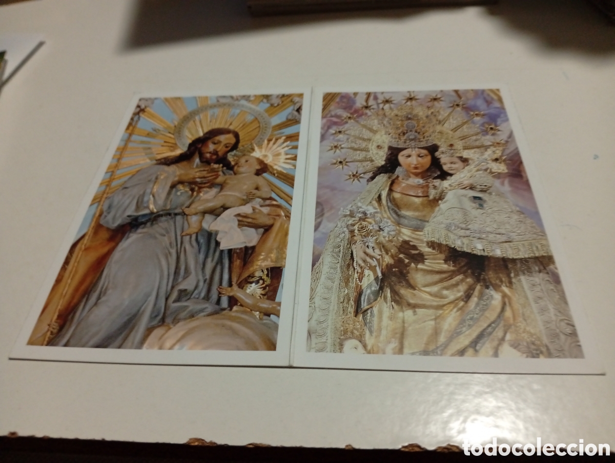 Otros Art&iacute;culos de Coleccionismo en Papel: Estampa religiosa Mare Dels Desamparats y Sant Josep