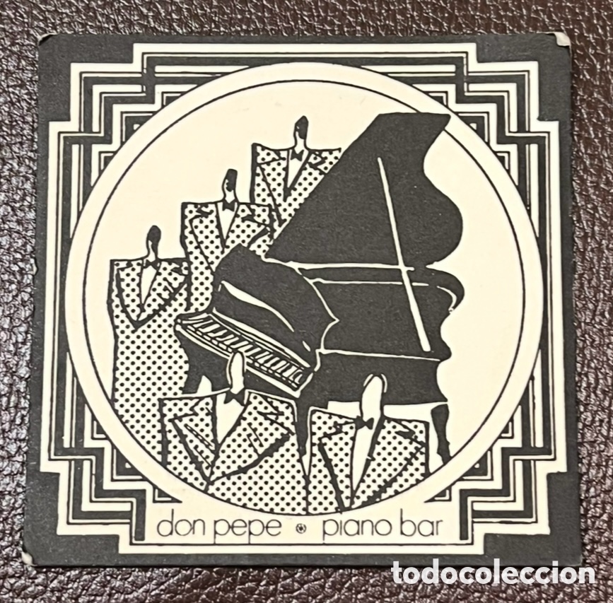 Otros Art&iacute;culos de Coleccionismo en Papel: Posavasos. Cafeteria DON PEPE PIANO Bar. Murcia. A&ntilde;os 70.