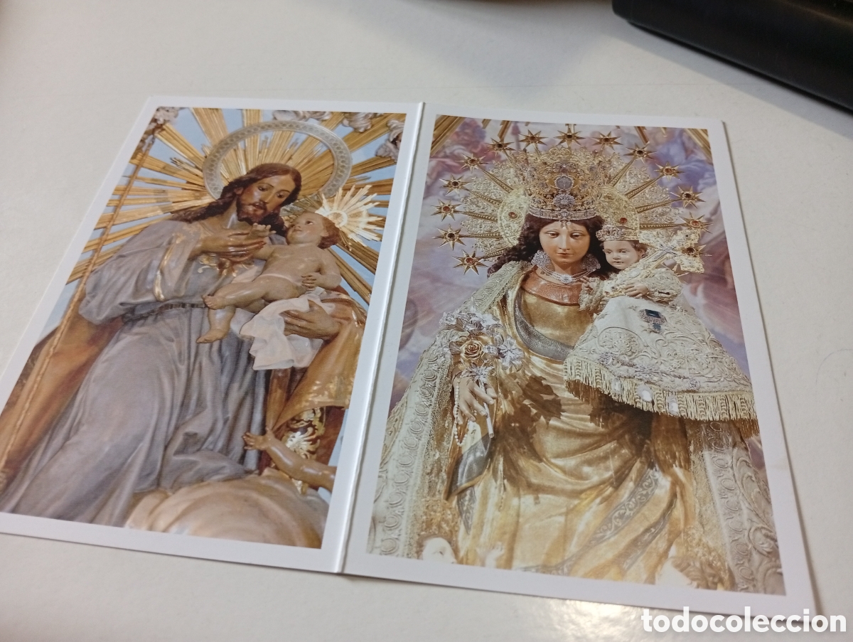 Otros Art&iacute;culos de Coleccionismo en Papel: Estampa religiosa mare dels desamparats y Sant Josep