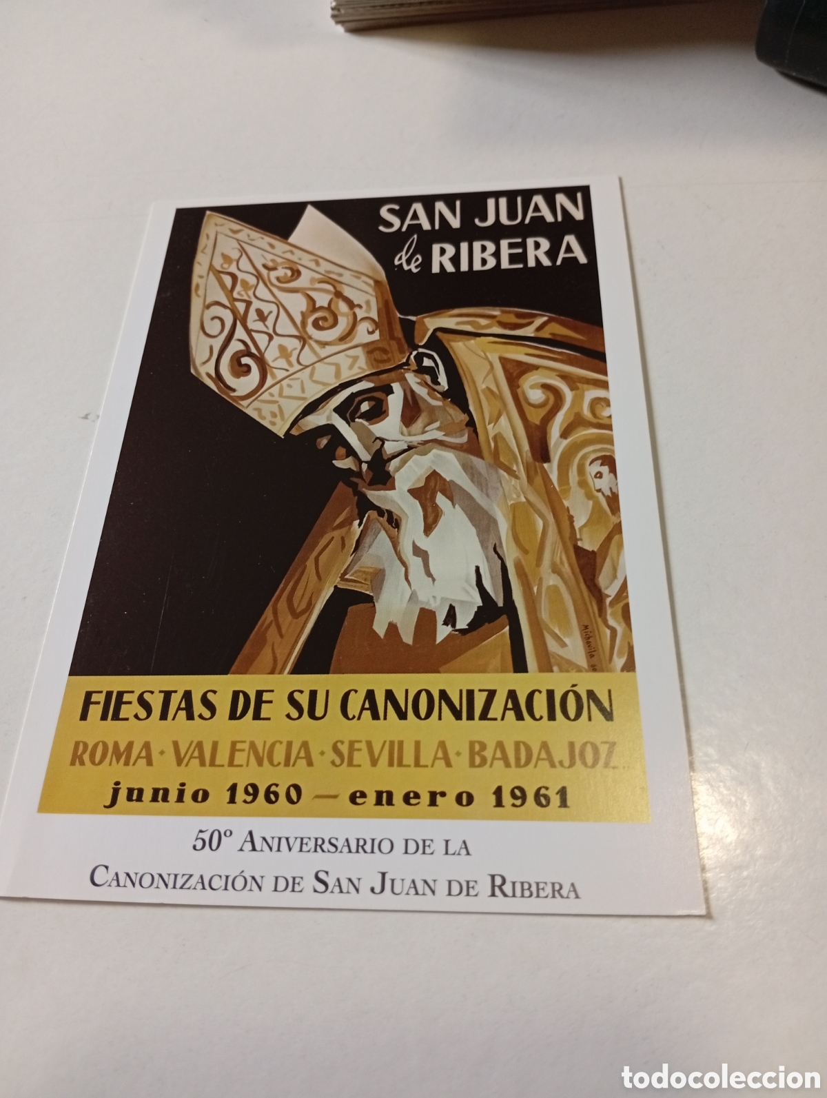 Otros Art&iacute;culos de Coleccionismo en Papel: Estampa religiosa San Juan de Ribera