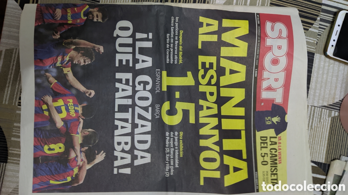 Otros Art&iacute;culos de Coleccionismo en Papel: Diario SPORT 19 diciembre 2010
