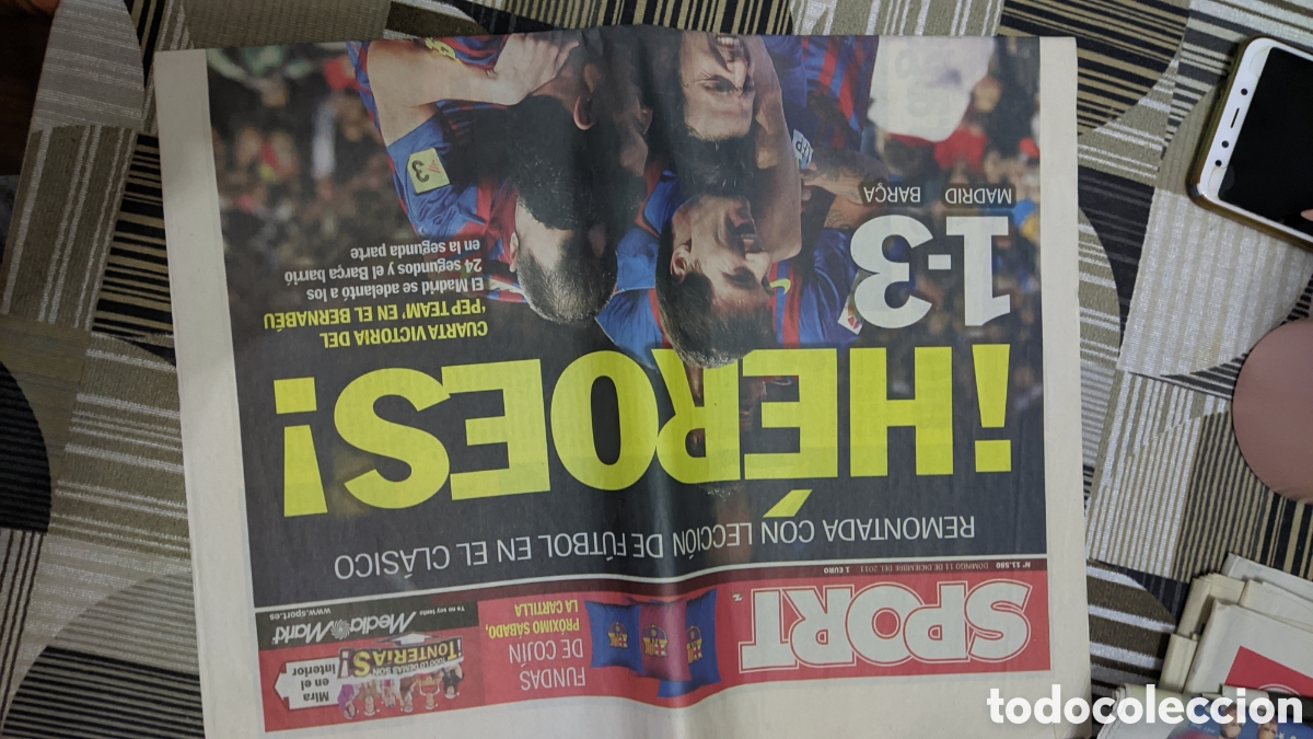 Otros Art&iacute;culos de Coleccionismo en Papel: Diario SPORT 11 diciembre de 2011