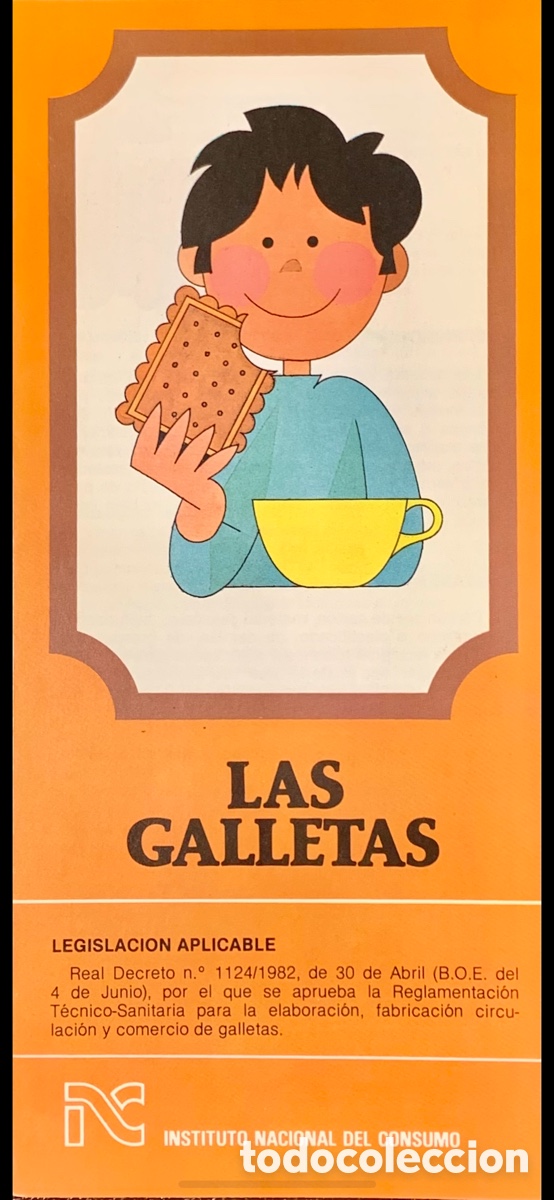 Otros Art&iacute;culos de Coleccionismo en Papel: Folleto. Las Galletas. Instituto Nacional de Consumo. 1984.