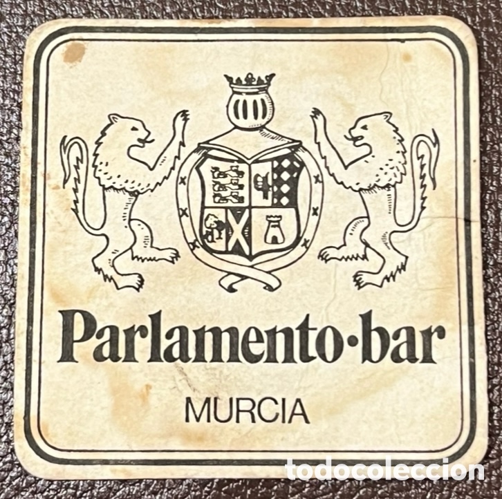 Otros Art&iacute;culos de Coleccionismo en Papel: Posavasos. PARLAMENTO Bar. Murcia. A&ntilde;os 70.