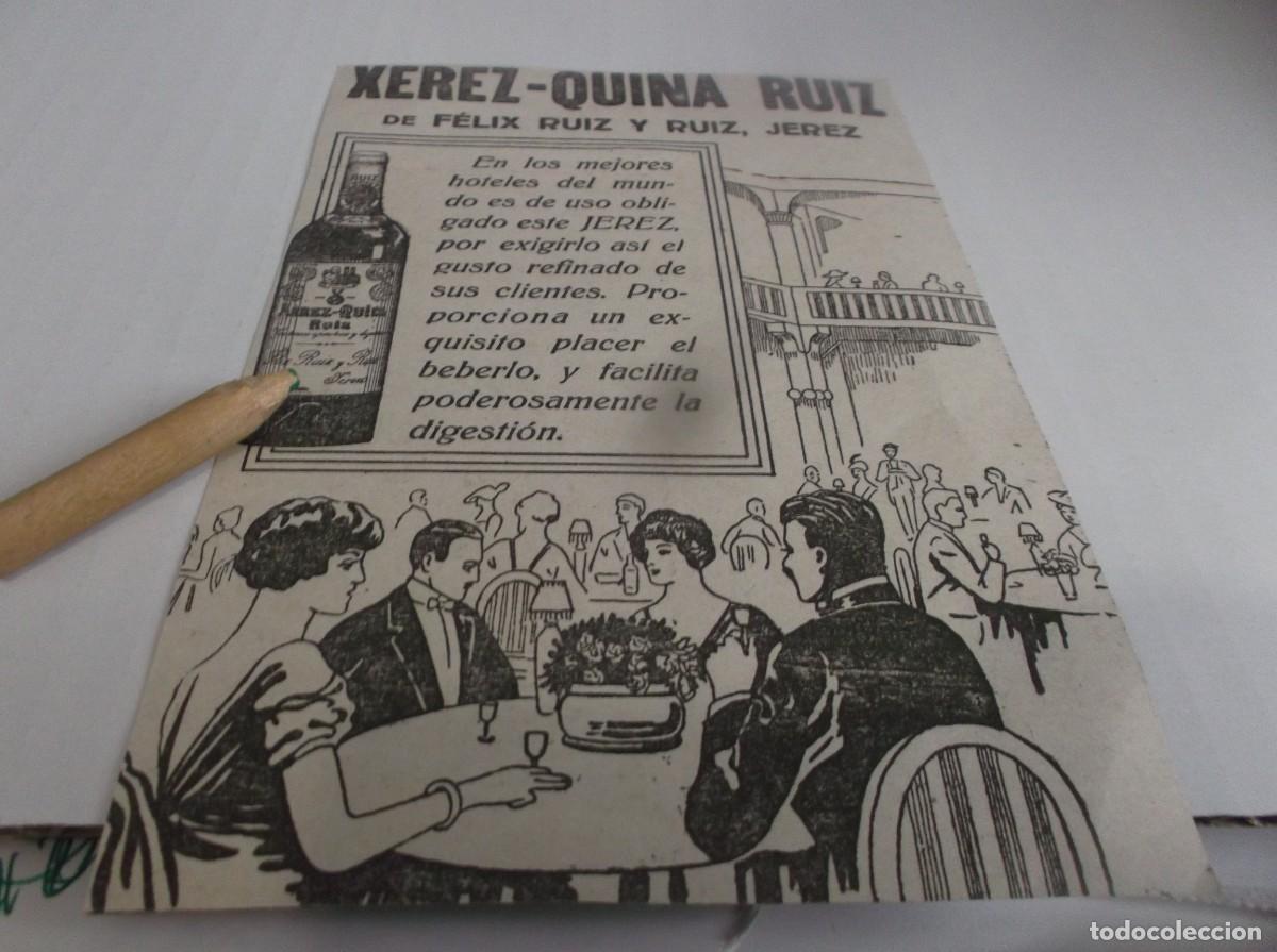 Outros artigos de papel: RECORTE PUBLI.A&Ntilde;O 1917-EN LOS MEJORES HOTELES DEL MUNDO- XEREZ-QUINA RUIZ-DE F&Eacute;LIX RUIZ Y RUIZ-JEREZ