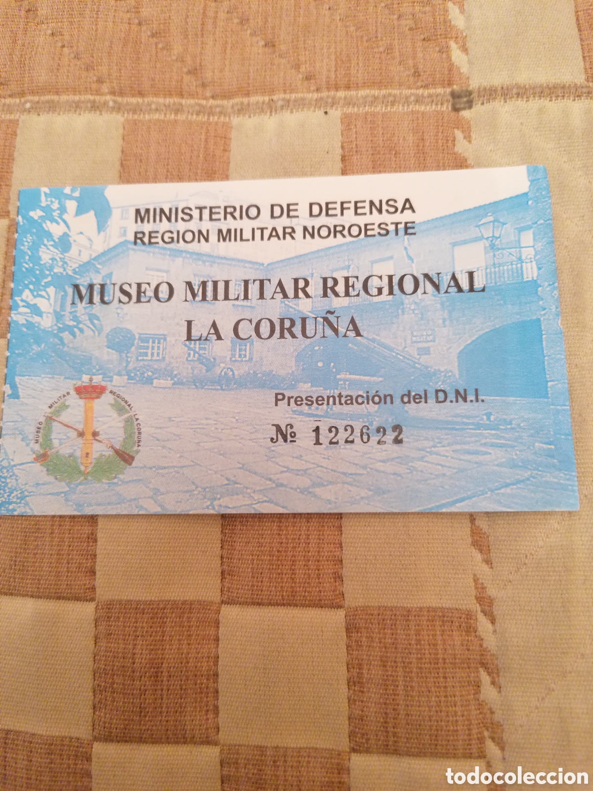 Otros Art&iacute;culos de Coleccionismo en Papel: Entrada Museo Militar Regional La Coru&ntilde;a Ministerio de Defensa.1997