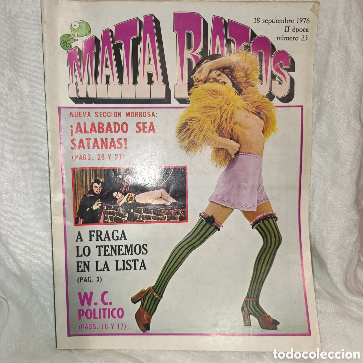 Otros Art&iacute;culos de Coleccionismo en Papel: Mata Ratos,revista espa&ntilde;ola de humor er&oacute;tico publicada en septiembre de 1976.&nbsp;