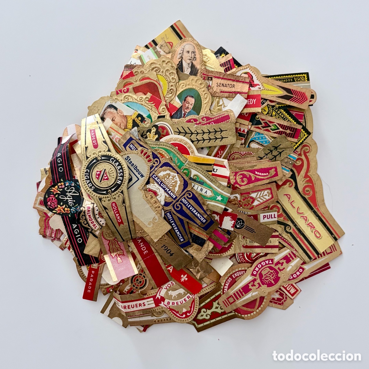 Otros Art&iacute;culos de Coleccionismo en Papel: Lote vitolas anillos de puros coleccion holandesa espa&ntilde;ola