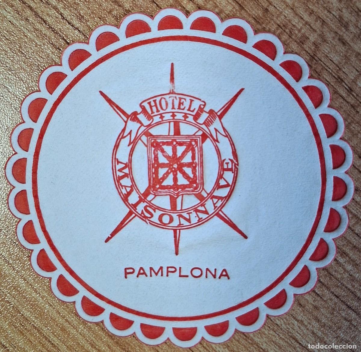 Otros Art&iacute;culos de Coleccionismo en Papel: Posavasos Hotel Maisonnave - Pamplona / Iru&ntilde;a (Navarra)