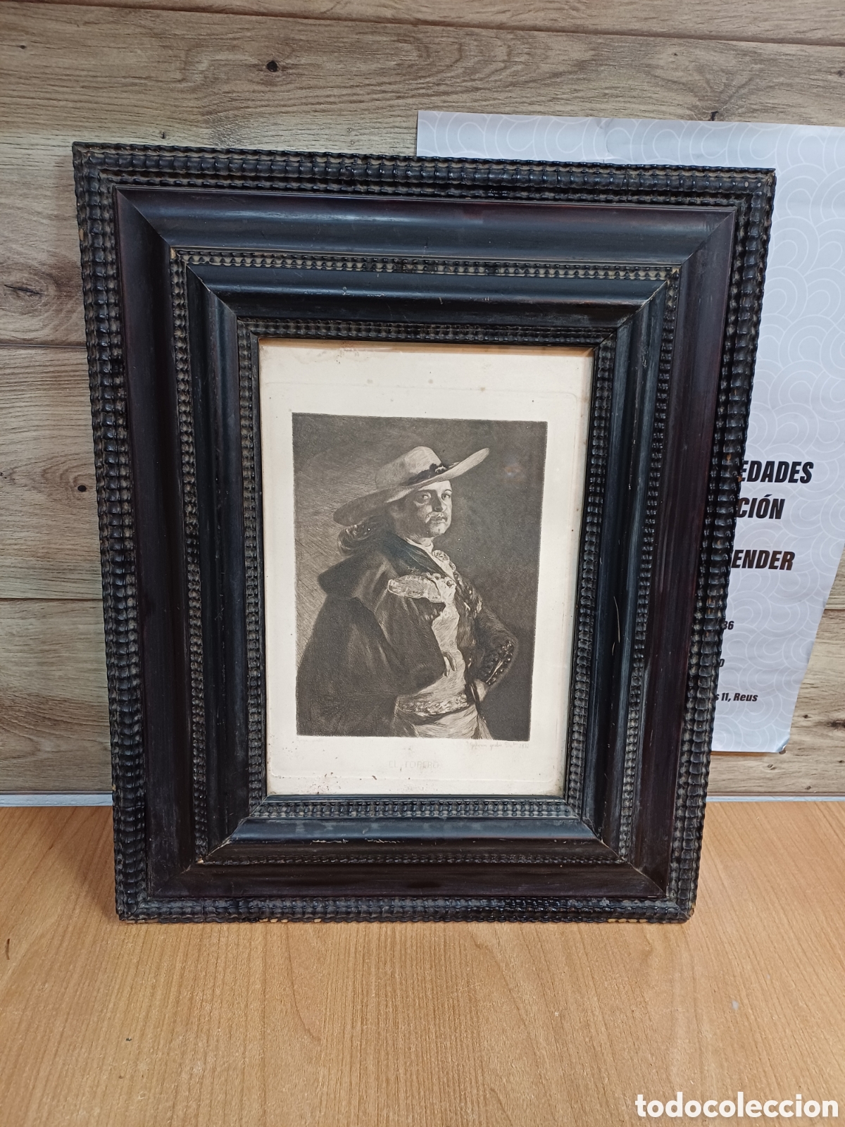 Otros Art&iacute;culos de Coleccionismo en Papel: ANTIGUO GRABADO GOYA, EL TORERO