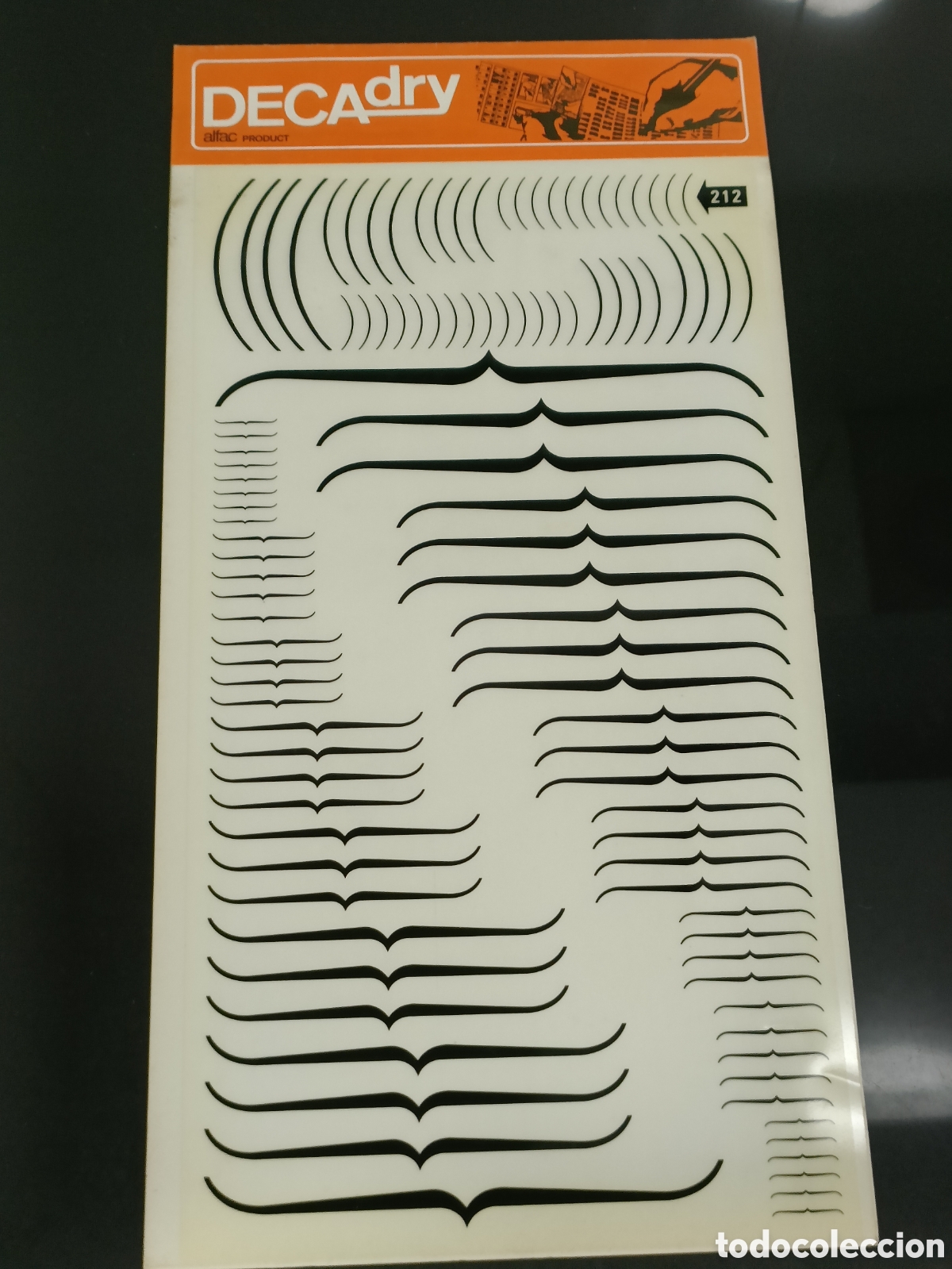 Otros Art&iacute;culos de Coleccionismo en Papel: Vintage letras Decadry Transfers n&uacute;mero 212