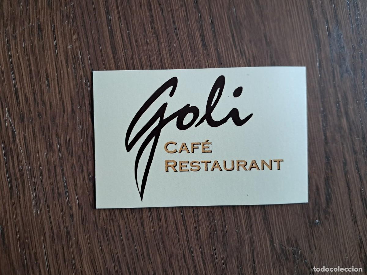 Otros Art&iacute;culos de Coleccionismo en Papel: tarjeta de visita de publicidad, caf&egrave; restaurant goli, Cala D'Or, Mallorca.