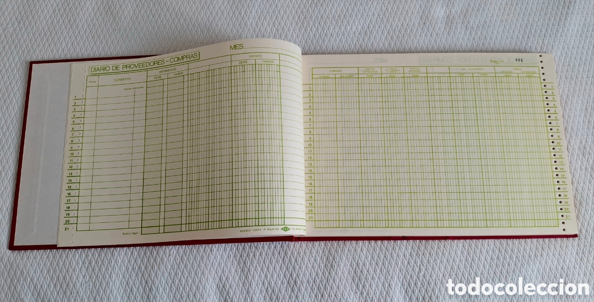 Otros Art&iacute;culos de Coleccionismo en Papel: ANTIGUO DIARIO DE CAJA, GRANDE