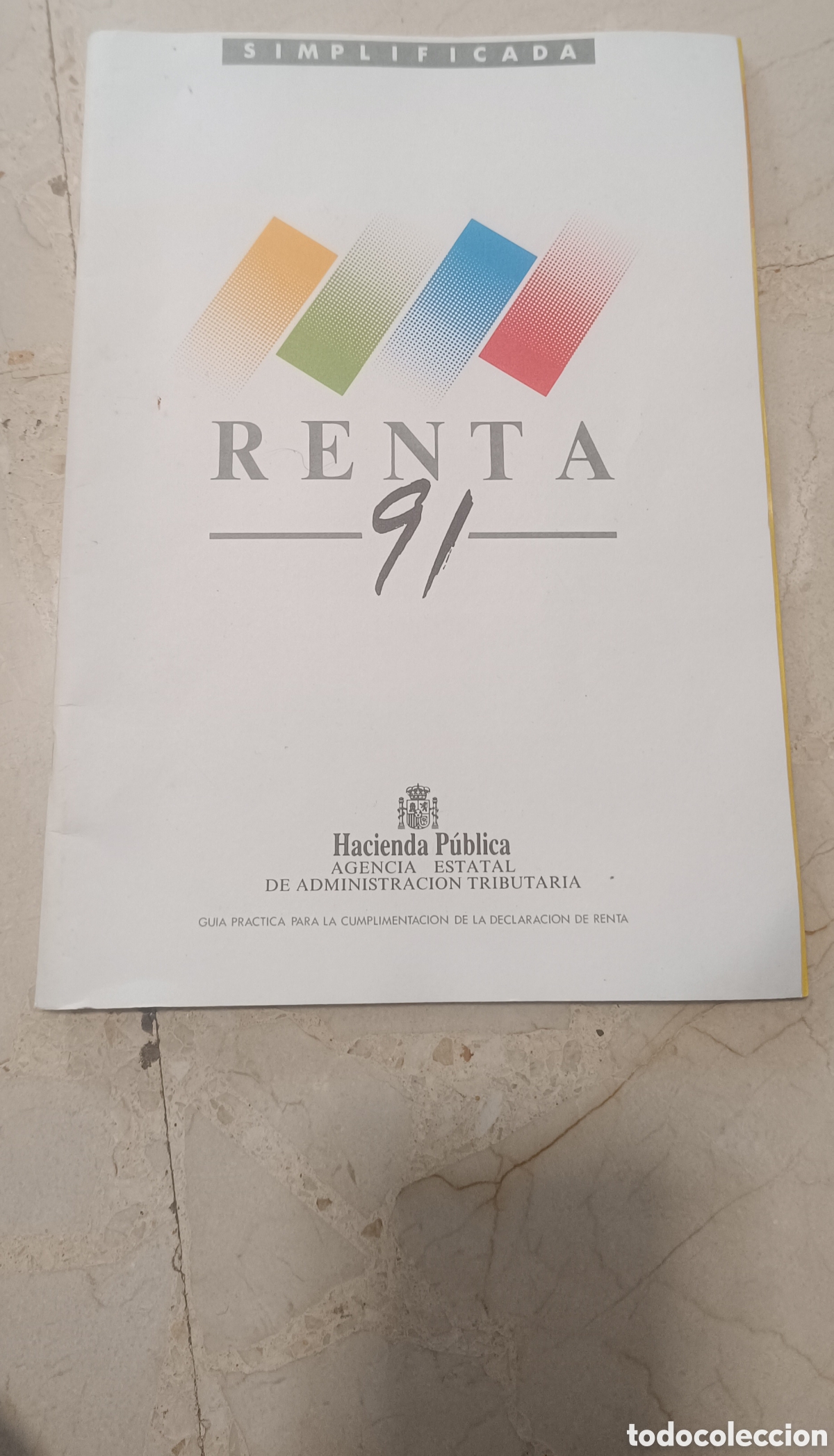 Otros Art&iacute;culos de Coleccionismo en Papel: Gu&iacute;a Declaraci&oacute;n Renta 1991 Simolificada