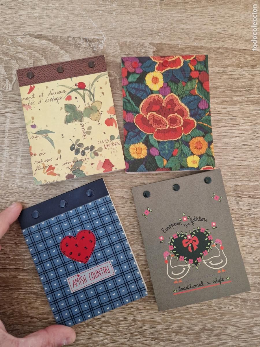 Otros Art&iacute;culos de Coleccionismo en Papel: lote 4 antigua libreta hojitas Busquets a&ntilde;os 90 vintage hojas dibujos block