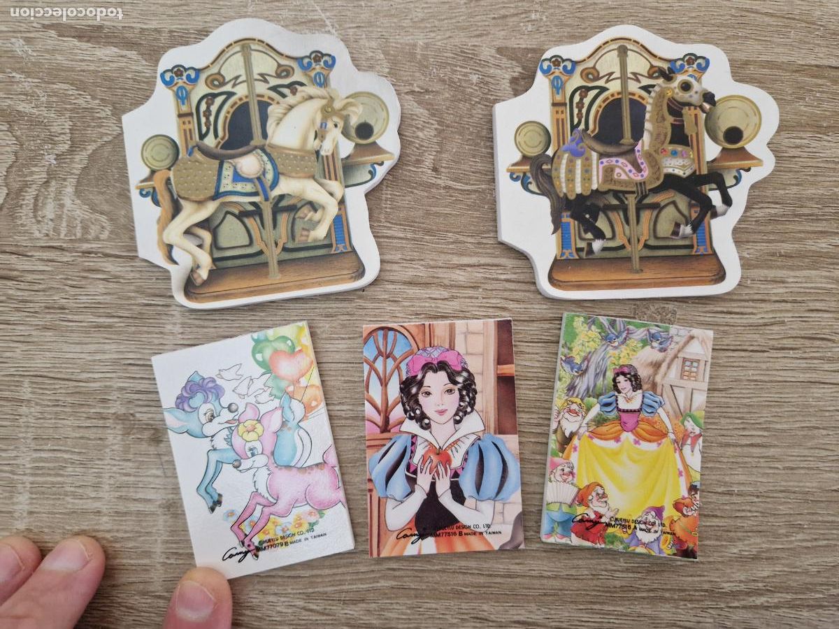 Otros Art&iacute;culos de Coleccionismo en Papel: 5 mini retro libreta completa hojita hoja cambiar Carny Disney Bambi Blancanieves hoja carta memo
