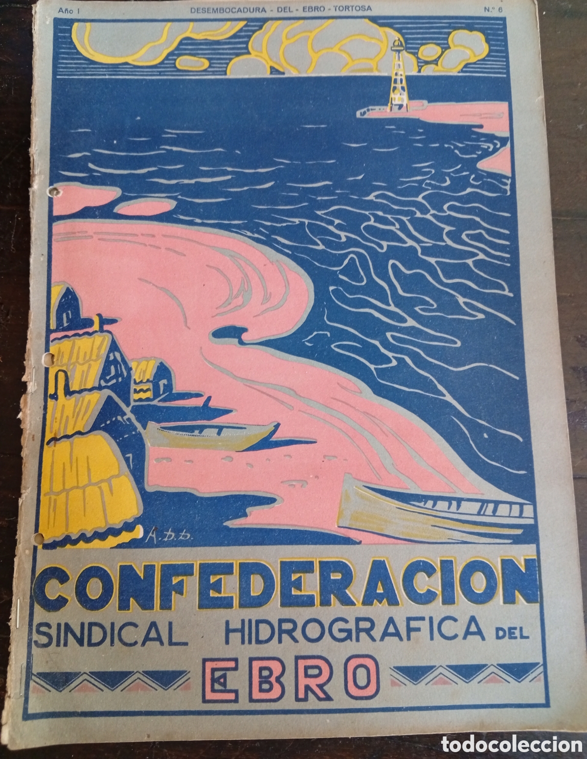 Otros Art&iacute;culos de Coleccionismo en Papel: Confederaci&oacute;n sindical hidrogr&aacute;fica del Ebro antigua revista