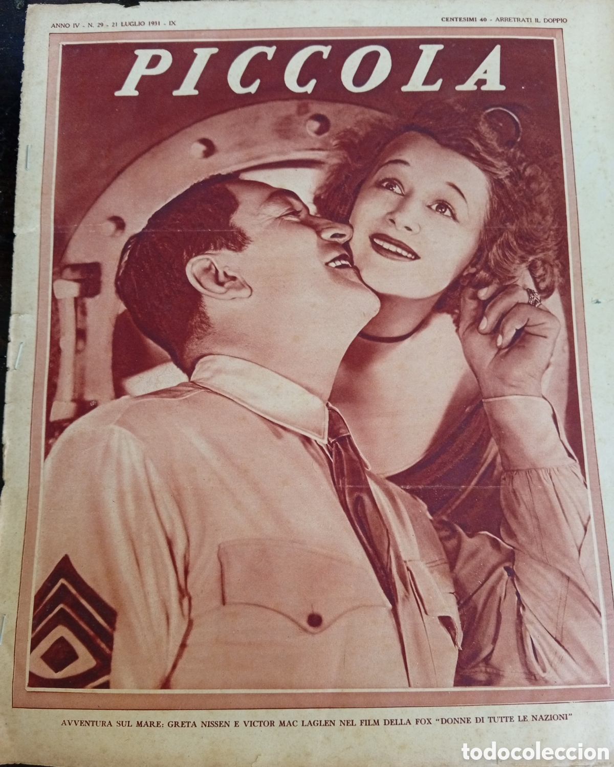 Otros Art&iacute;culos de Coleccionismo en Papel: Piccola antigua revista italiana del a&ntilde;o 1931