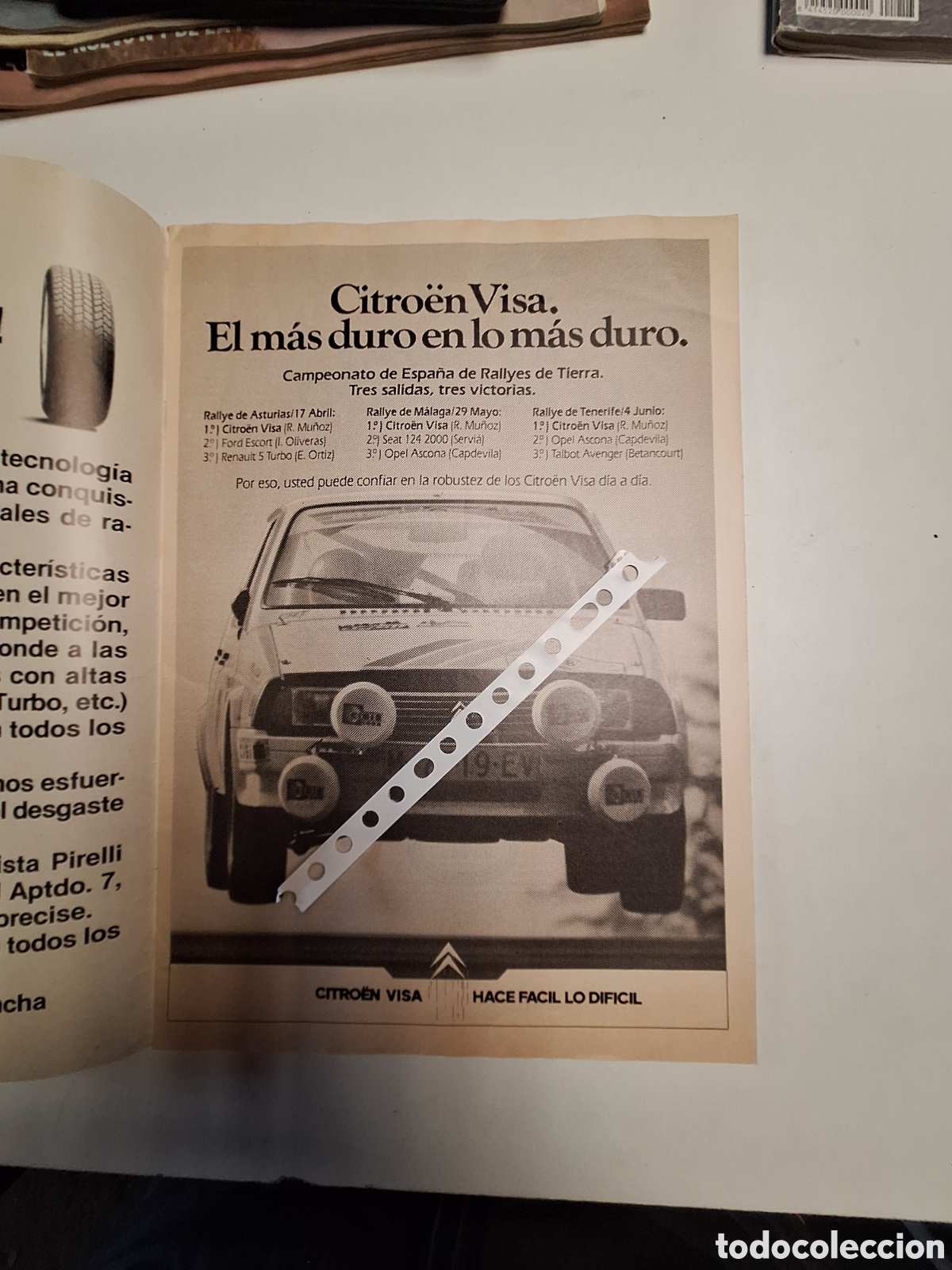 Otros Art&iacute;culos de Coleccionismo en Papel: Publicidad autom&oacute;vil c&iacute;troen visa de 1983