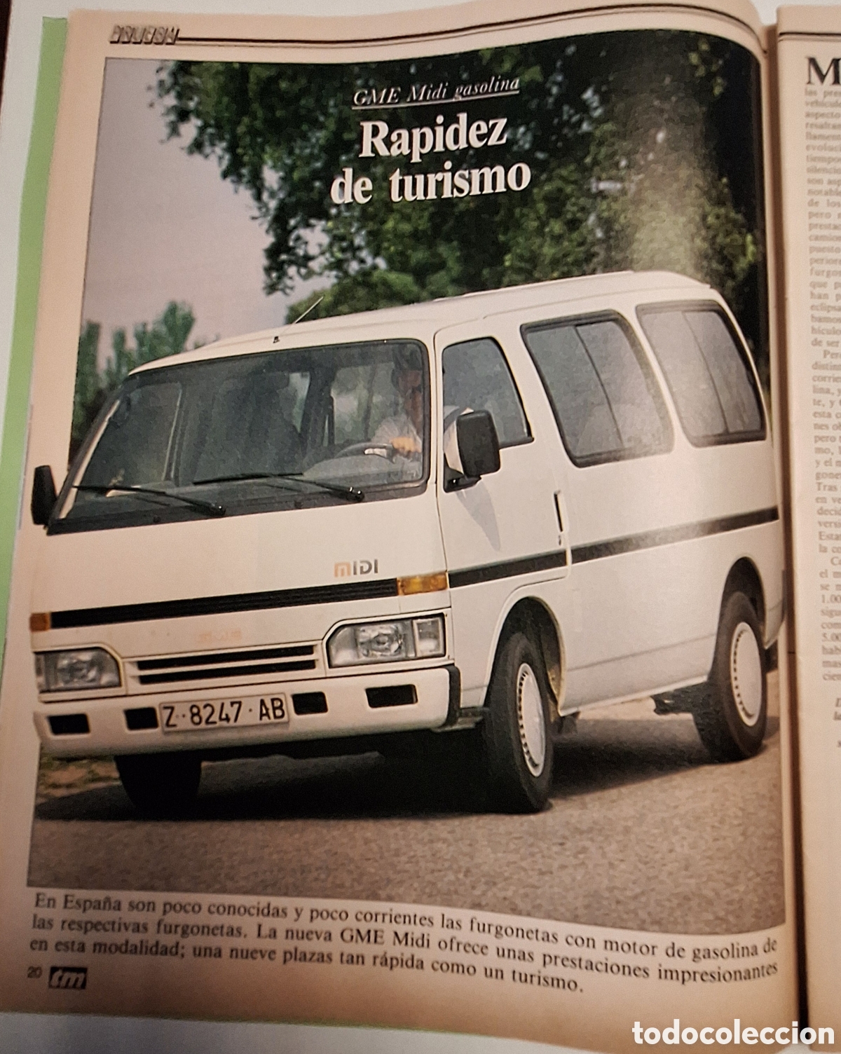 Otros Art&iacute;culos de Coleccionismo en Papel: Reportaje furgoneta GME midi de 1988