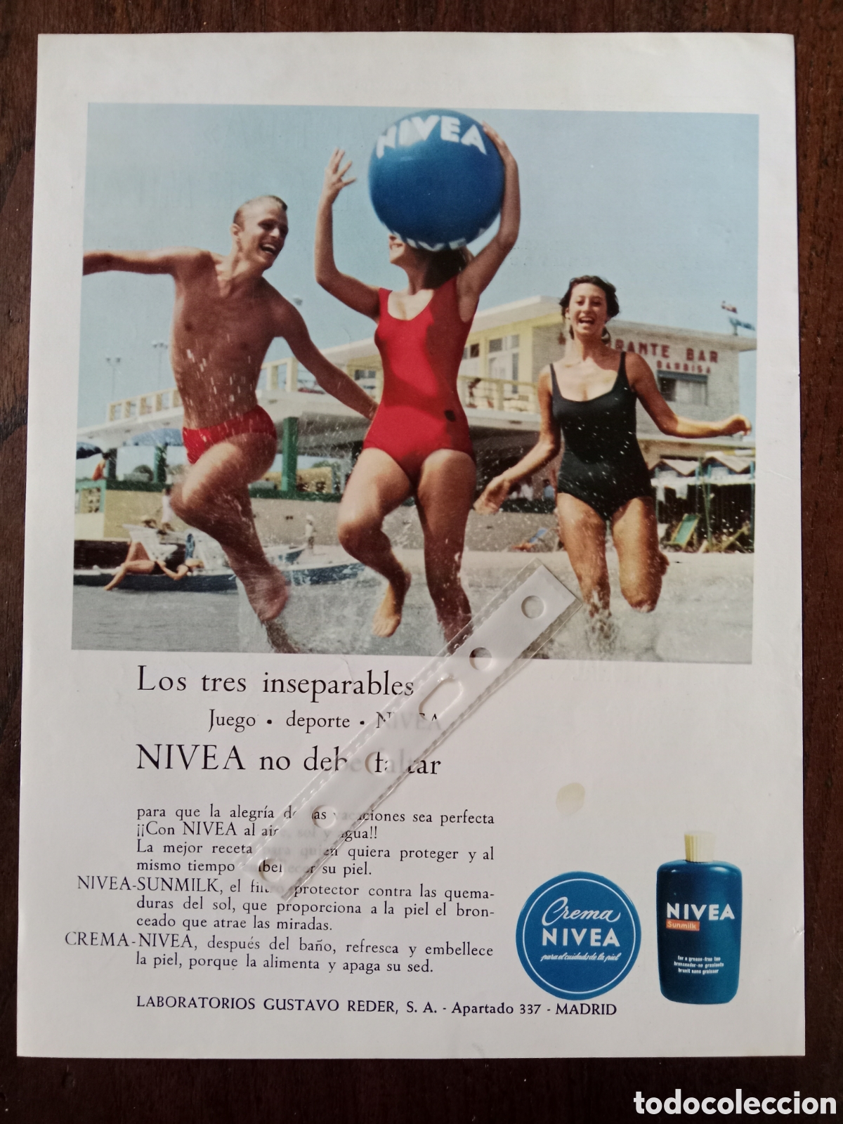 Otros Art&iacute;culos de Coleccionismo en Papel: Publicidad crema Nivea de 1962