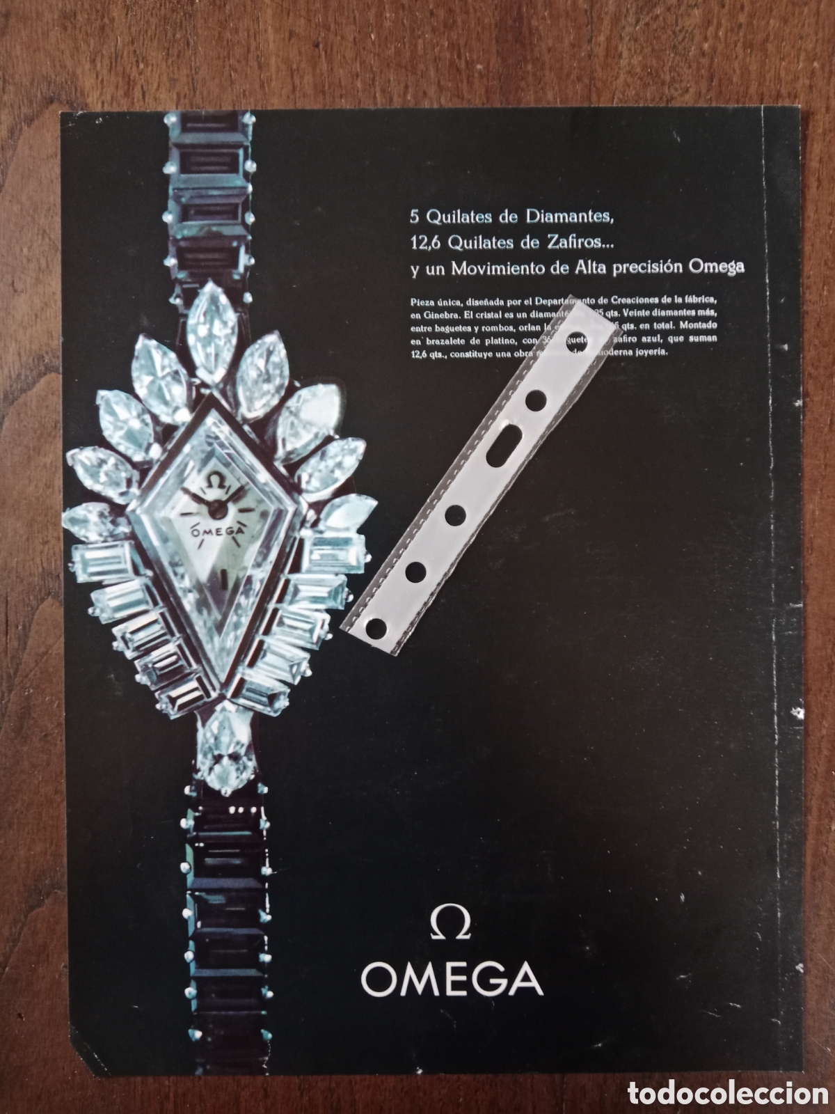 Otros Art&iacute;culos de Coleccionismo en Papel: Publicidad reloj omega de 1962