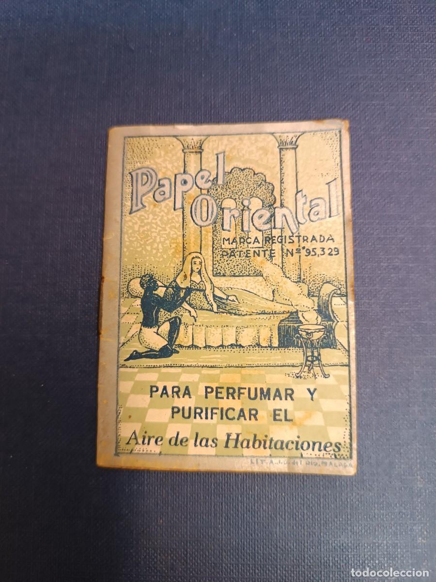 Otros Art&iacute;culos de Coleccionismo en Papel: PAPEL ORIENTAL PARA PERFUMAR Y PURIFICAR EL AIRE. LAB. DEL RIO MALAGA
