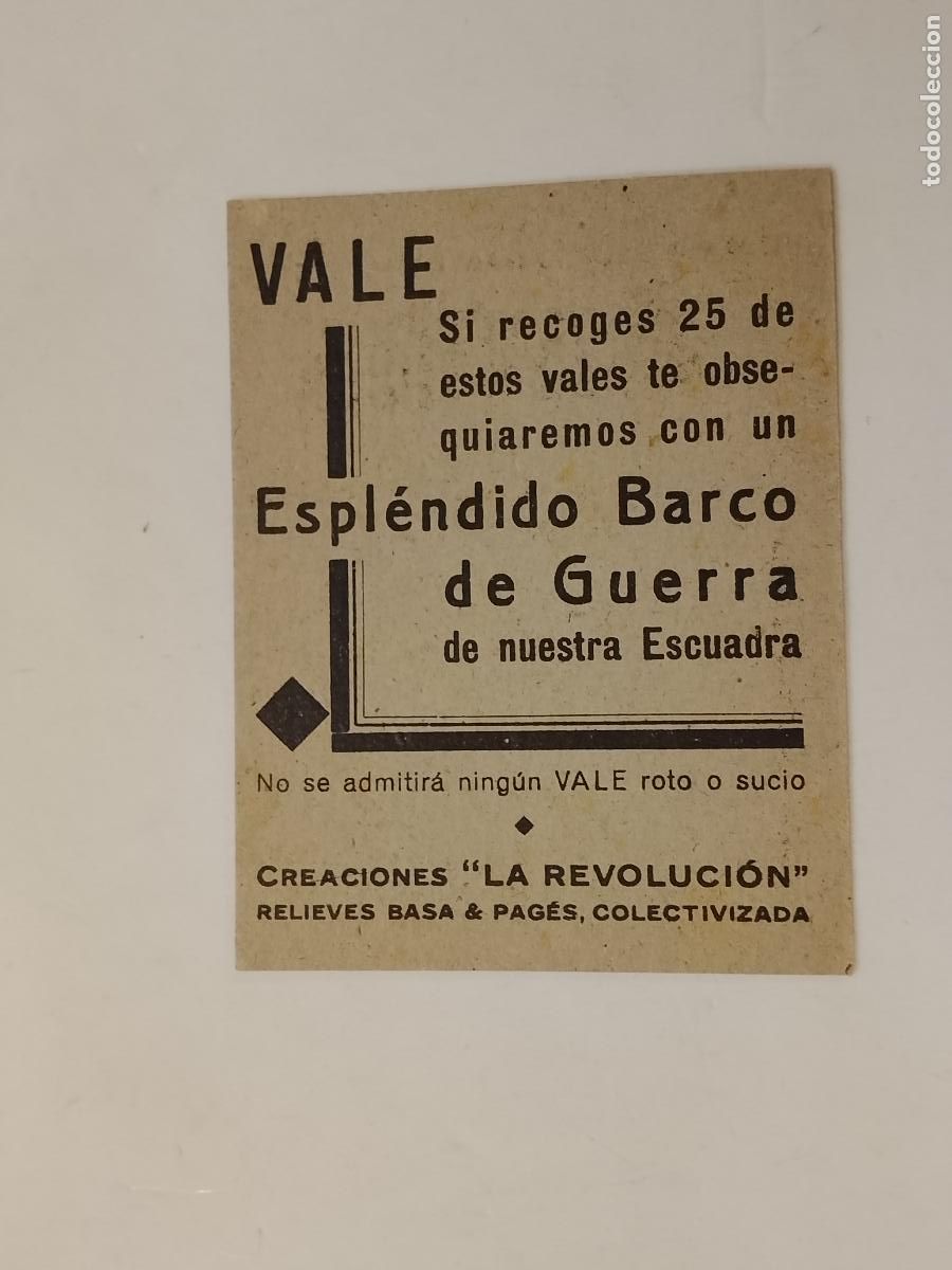 Otros Art&iacute;culos de Coleccionismo en Papel: ALMACENES ALEMANES - VALE ESPLENDIDO BARCO DE GUERRA - CABALLERIA EJERCITO POPULAR -(115.503)