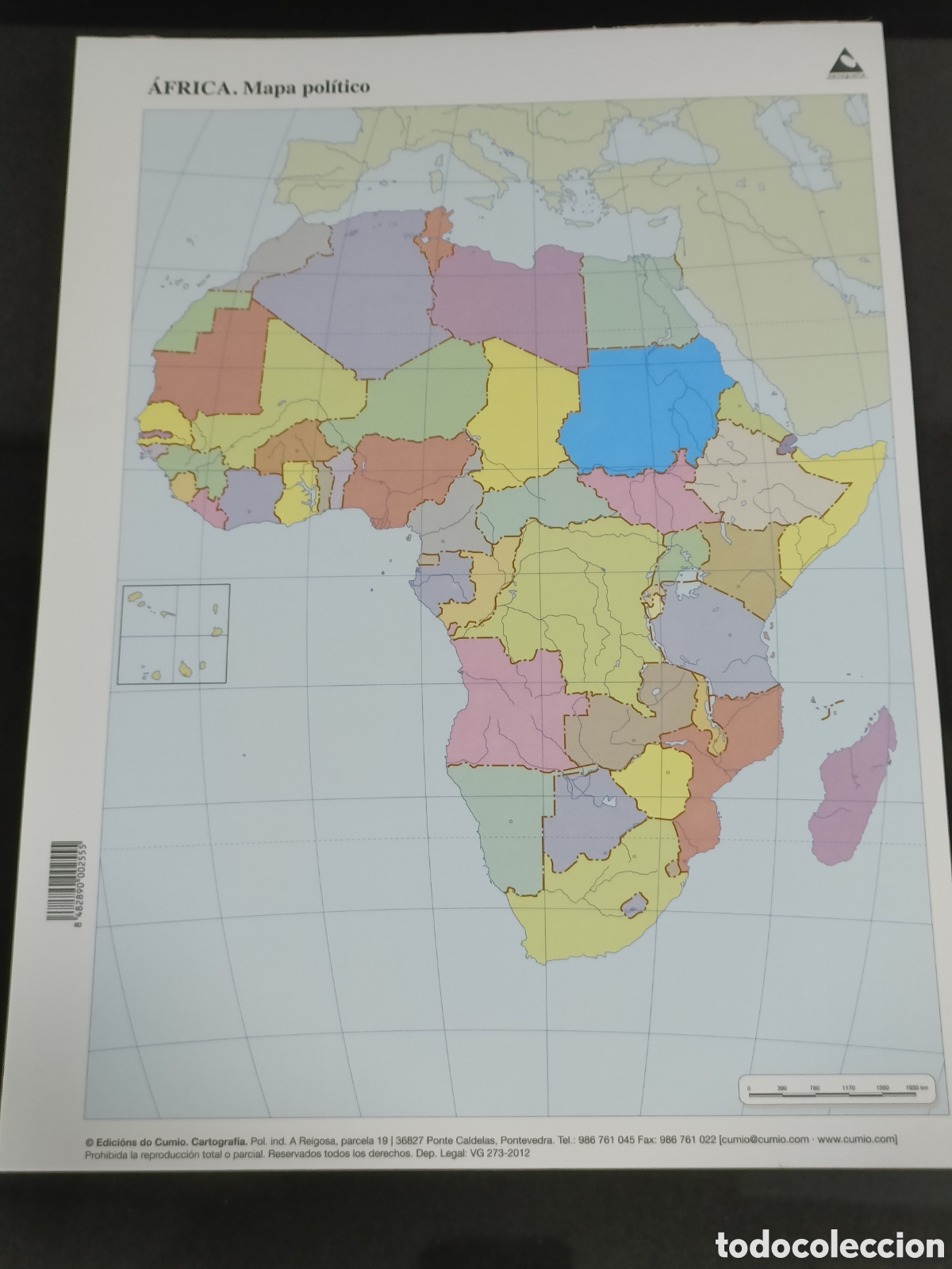 Otros Art&iacute;culos de Coleccionismo en Papel: Lote +100 mapas pol&iacute;ticos de &Aacute;frica