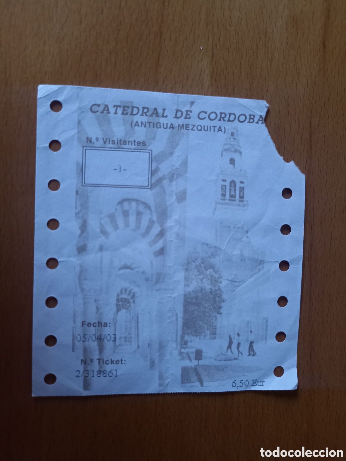Otros Art&iacute;culos de Coleccionismo en Papel: Entrada Catedral de C&oacute;rdoba 2003 - Pedido m&iacute;nimo 3&euro;