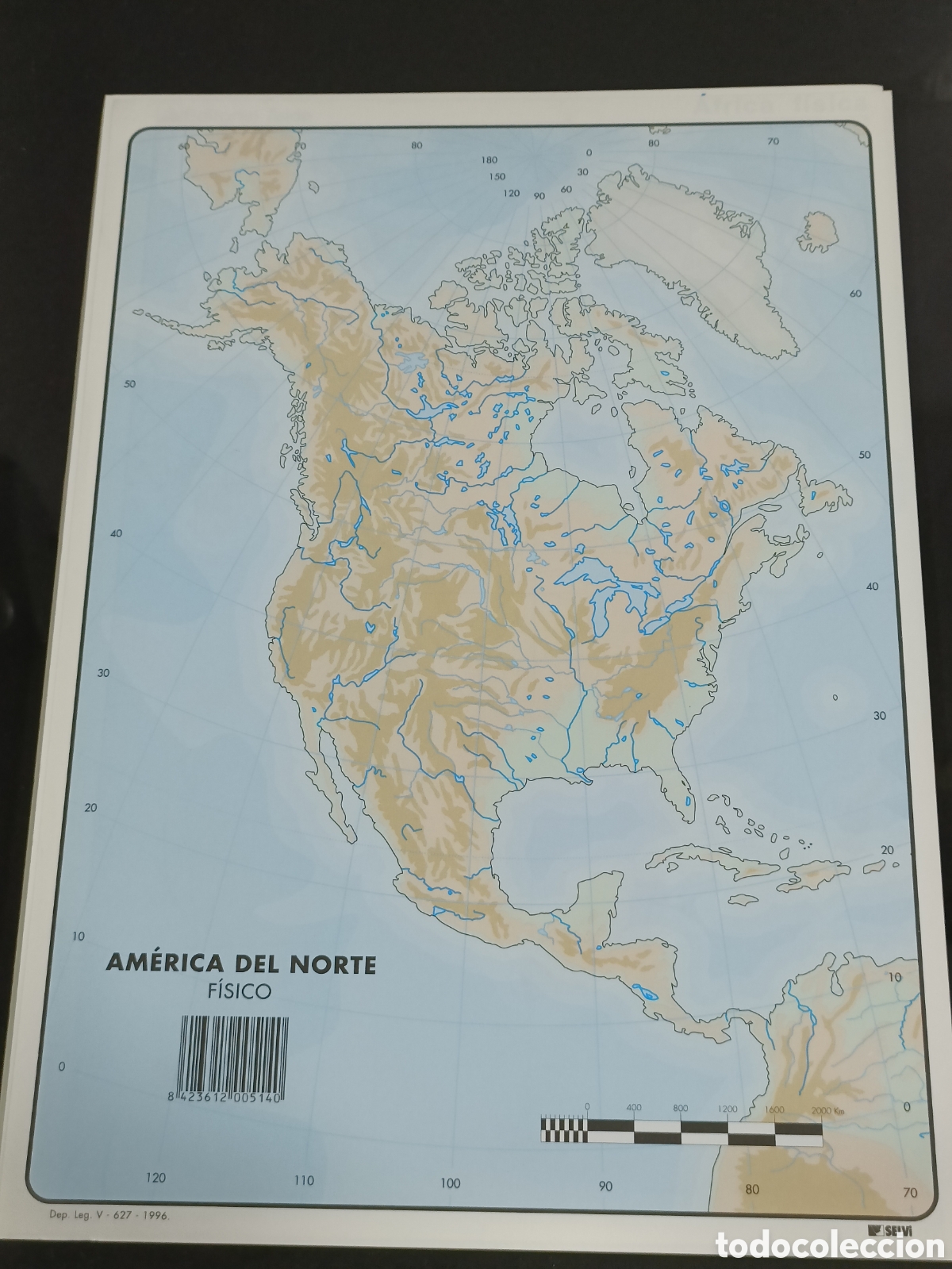 Otros Art&iacute;culos de Coleccionismo en Papel: Lote +50 mapas Am&eacute;rica del norte f&iacute;sico