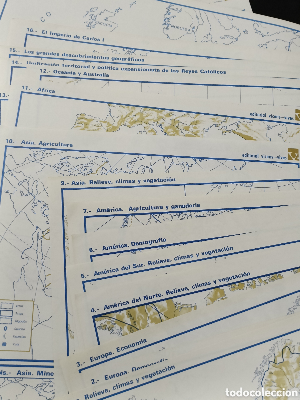 Otros Art&iacute;culos de Coleccionismo en Papel: Lote 22 mapas hist&oacute;ricos geograf&iacute;a de Espa&ntilde;a