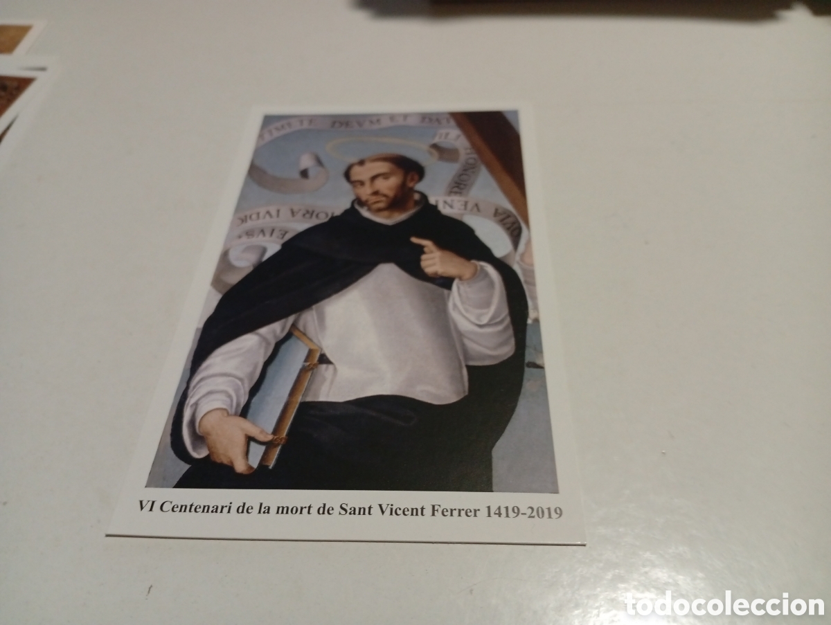 Otros Art&iacute;culos de Coleccionismo en Papel: Estampa religiosa himne a Sant Vicent Ferrer