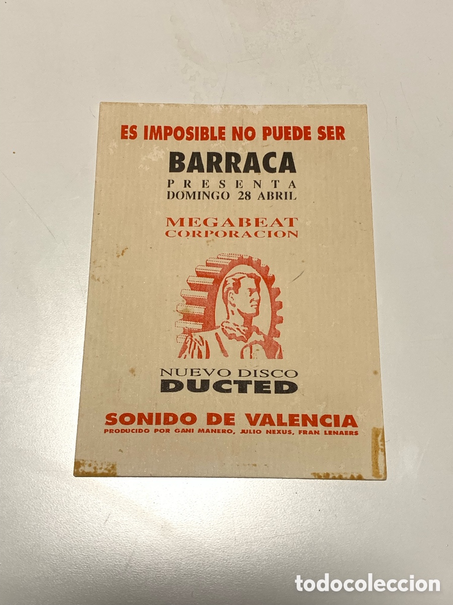 Otros Art&iacute;culos de Coleccionismo en Papel: Entrada Discoteca Barraca
