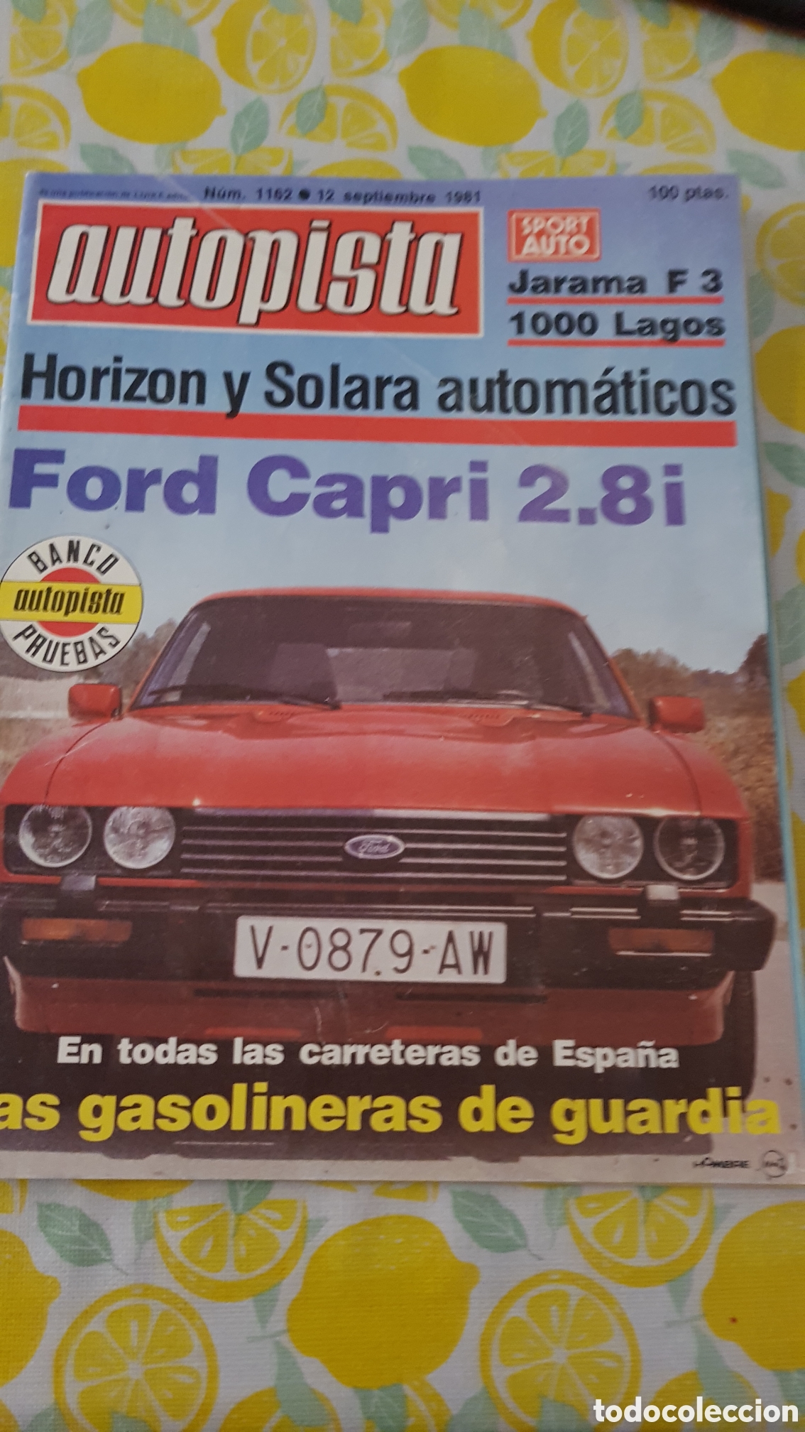 Otros Art&iacute;culos de Coleccionismo en Papel: Revista Ford capri 2.8i