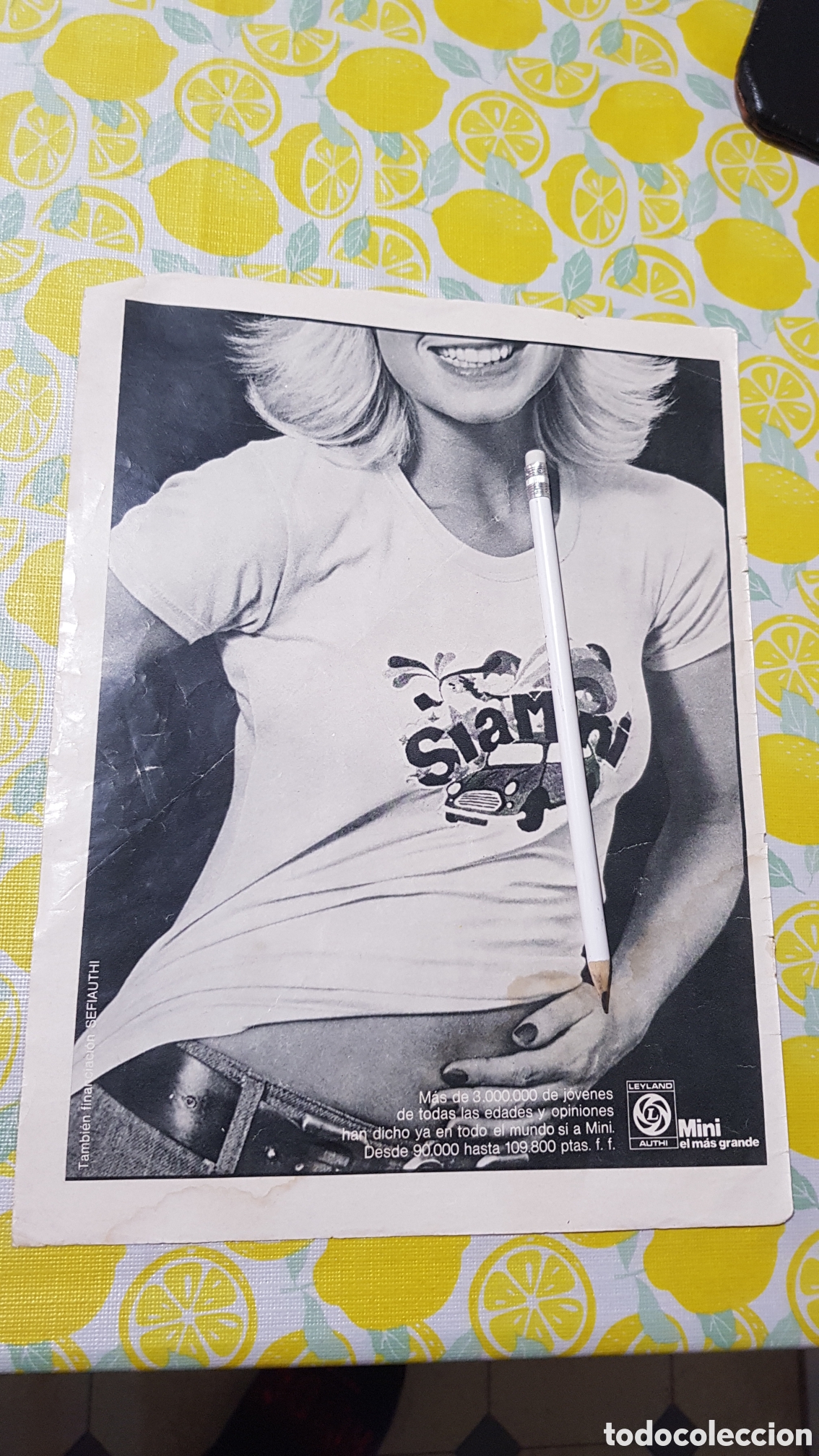 Otros Art&iacute;culos de Coleccionismo en Papel: Recorte publicitario Mini Cooper