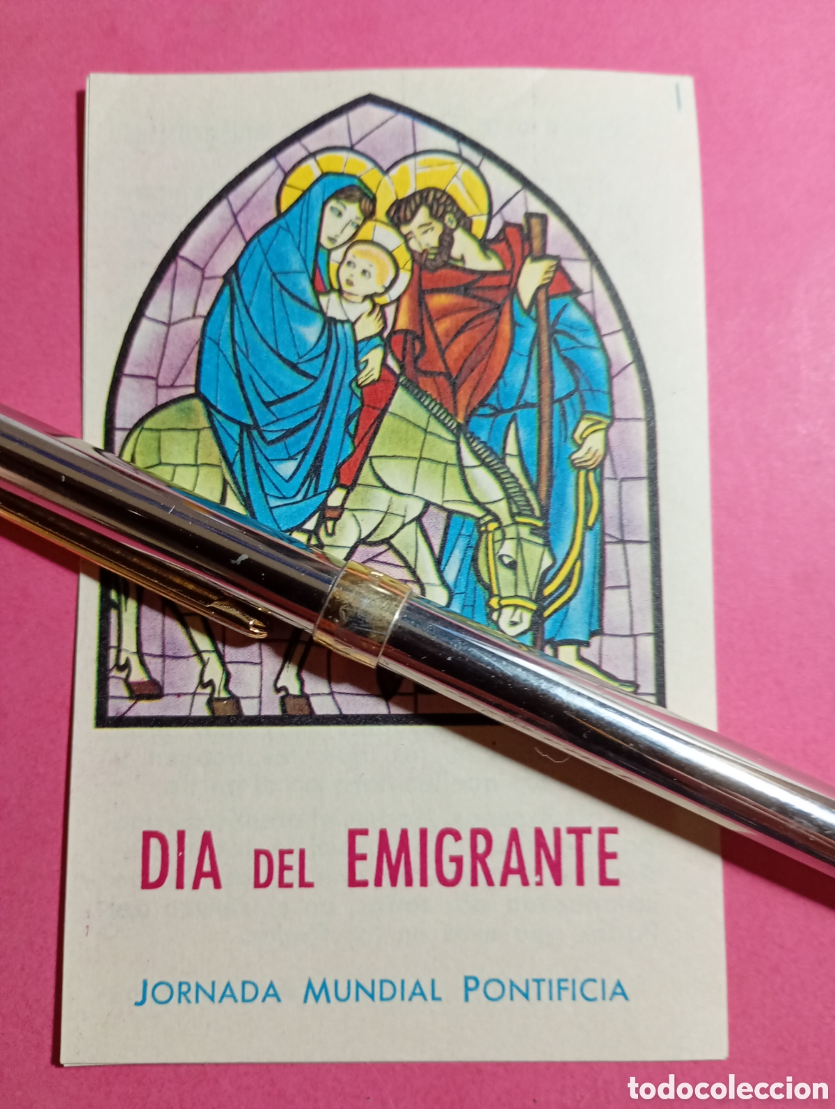 Otros Art&iacute;culos de Coleccionismo en Papel: JORNADA MUNDIAL PONTIFICIA ''D&Iacute;A DEL EMIGRANTE'' S&Uacute;PLICA A LA VIRGEN DE LOS EMIGRANTES