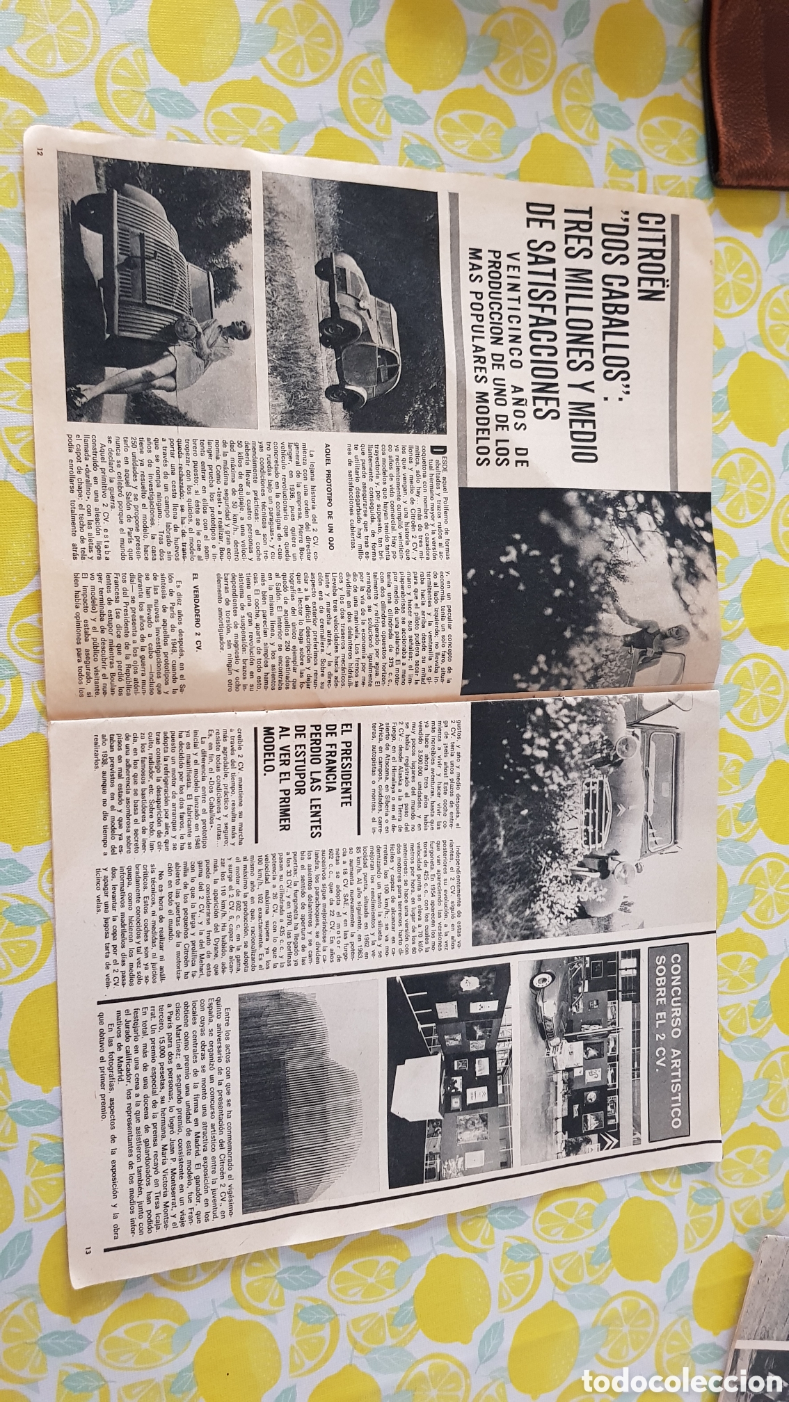 Otros Art&iacute;culos de Coleccionismo en Papel: Im&aacute;genes Antiguas Citro&euml;n 2cv