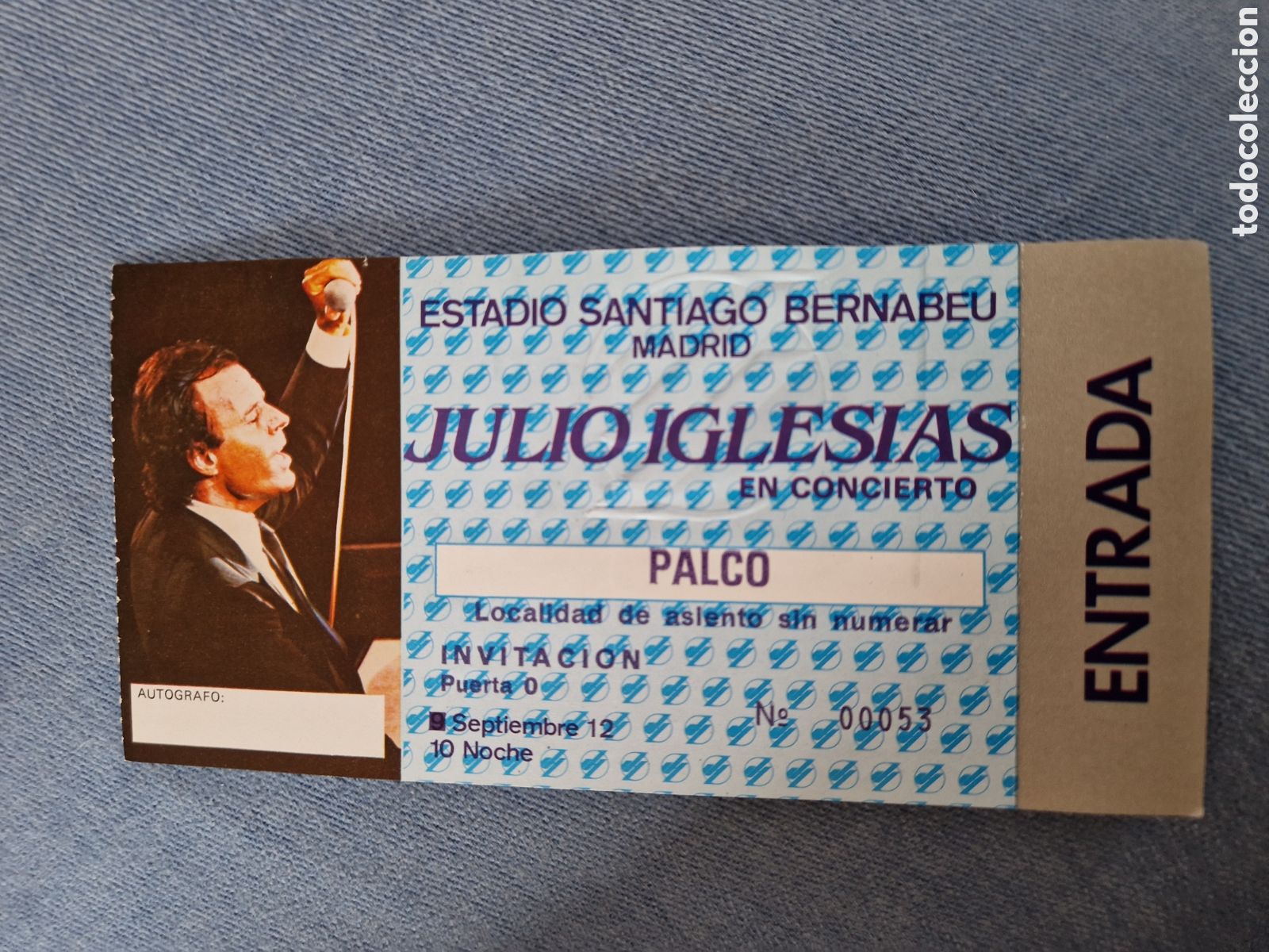 Otros Art&iacute;culos de Coleccionismo en Papel: Concierto Julio Iglesias