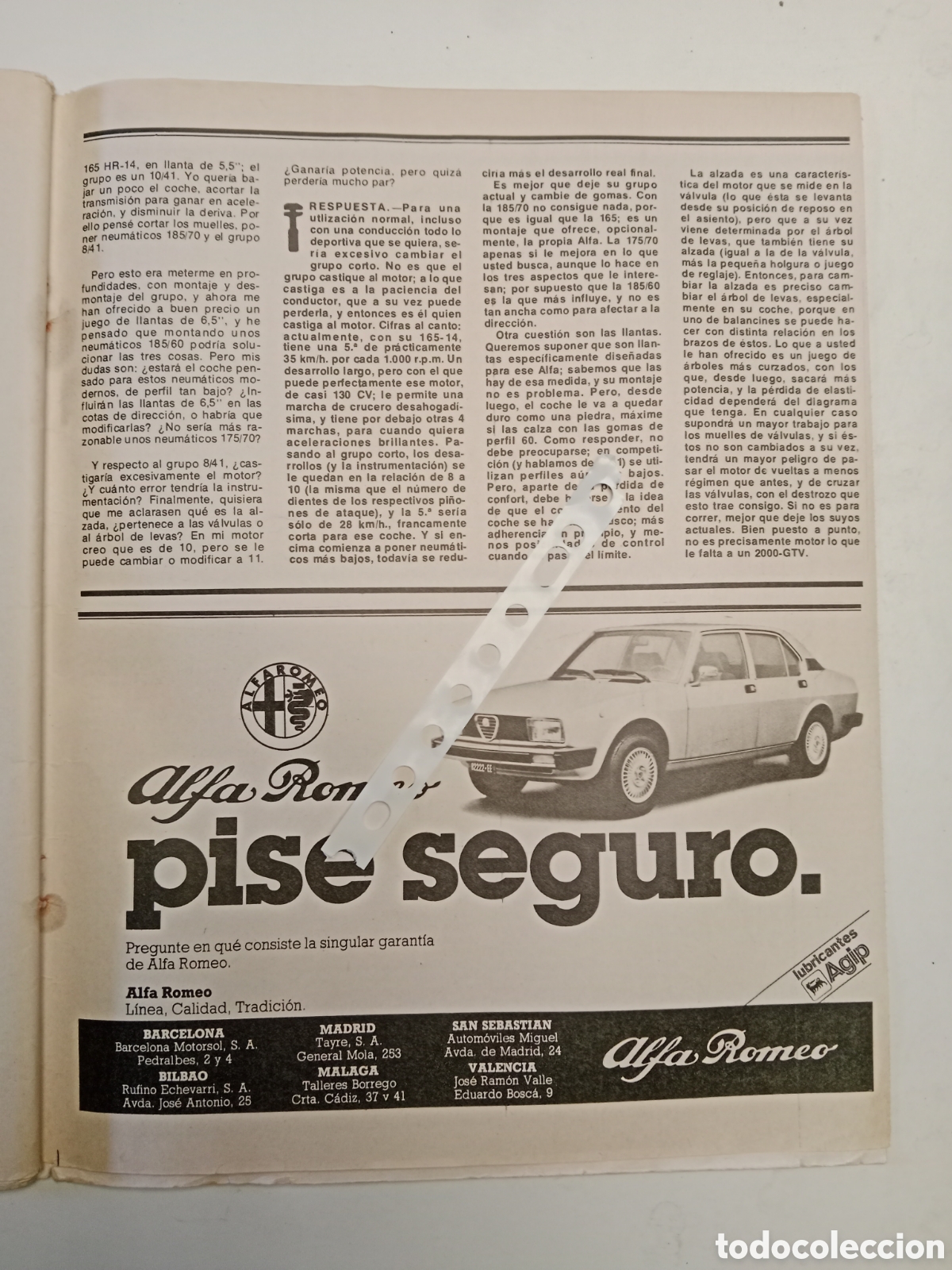 Otros Art&iacute;culos de Coleccionismo en Papel: Publicidad autom&oacute;vil alfa romeo de 1979