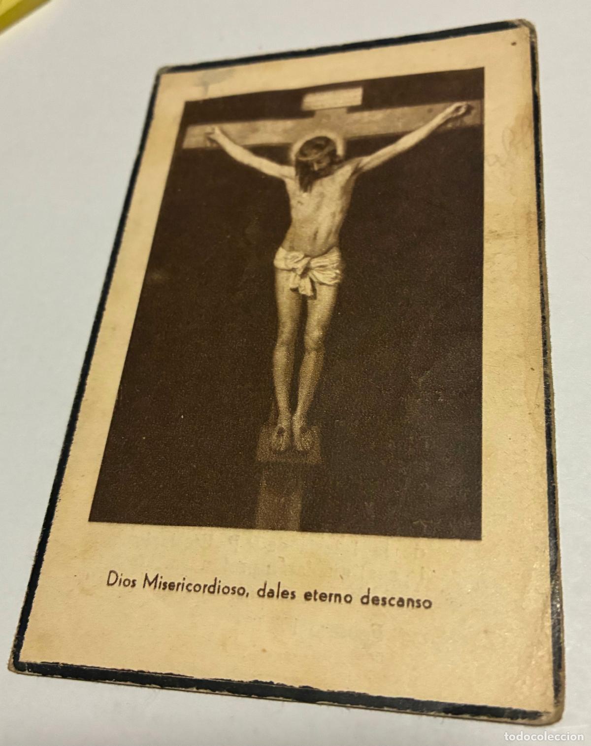 Otros Art&iacute;culos de Coleccionismo en Papel: TARJETA DIPTICO RECUERDO FALLECIMIENTO A&Ntilde;OS 40