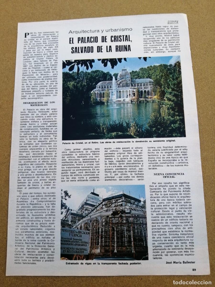 Otros Art&iacute;culos de Coleccionismo en Papel: REPORTAJE. EL PALACIO DE CRISTAL SALVADO DE LA RUINA