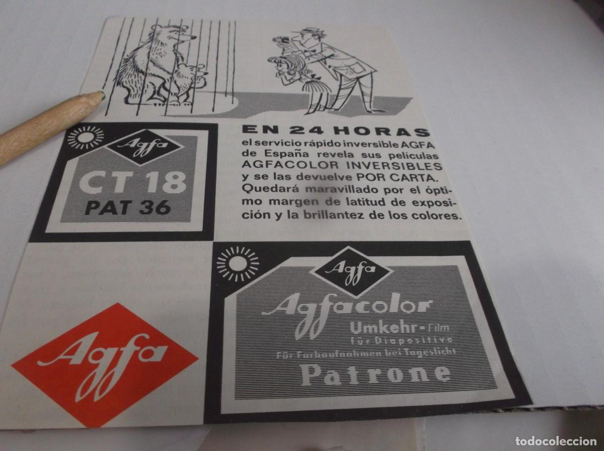 Otros Art&iacute;culos de Coleccionismo en Papel: RECORTE PUBLICIDAD A&Ntilde;O 1962.- AGFA &acute;AGFACOLOR UNKER-FILM