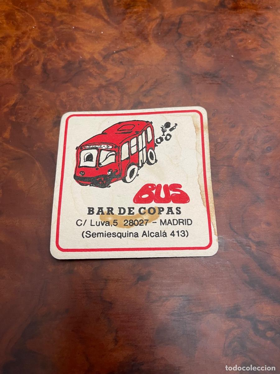 Otros Art&iacute;culos de Coleccionismo en Papel: Posavasos Pubs y Discotecas - Bar de Copas BUS - C/ Luva, 5 - Madrid