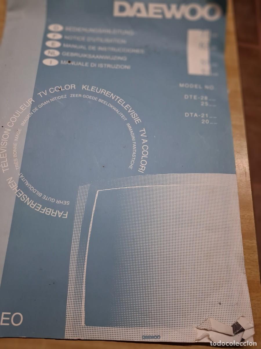 Otros Art&iacute;culos de Coleccionismo en Papel: Manual de instrucciones TV color Daewoo - vintage a&ntilde;os 90&acute;s