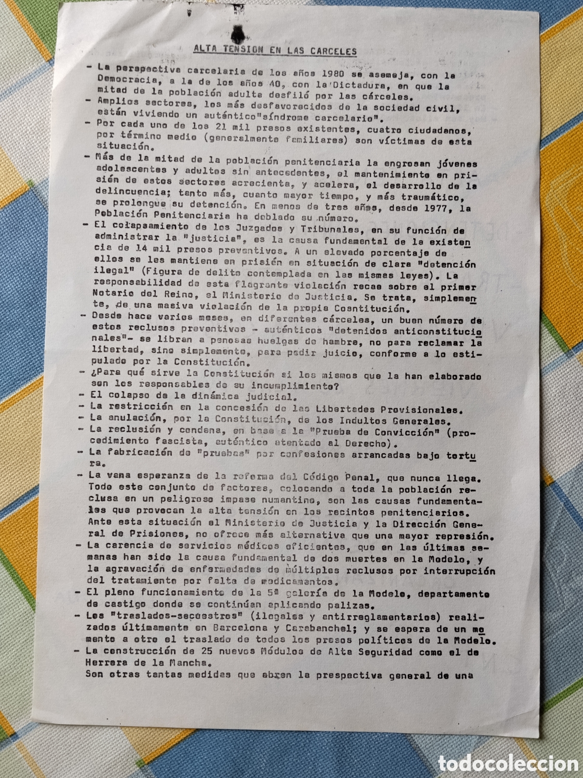 Otros Art&iacute;culos de Coleccionismo en Papel: Publicaci&oacute;n pol&iacute;tica transici&oacute;n CNT anarquista.libertario.1977.copel.fai.poum.anarco