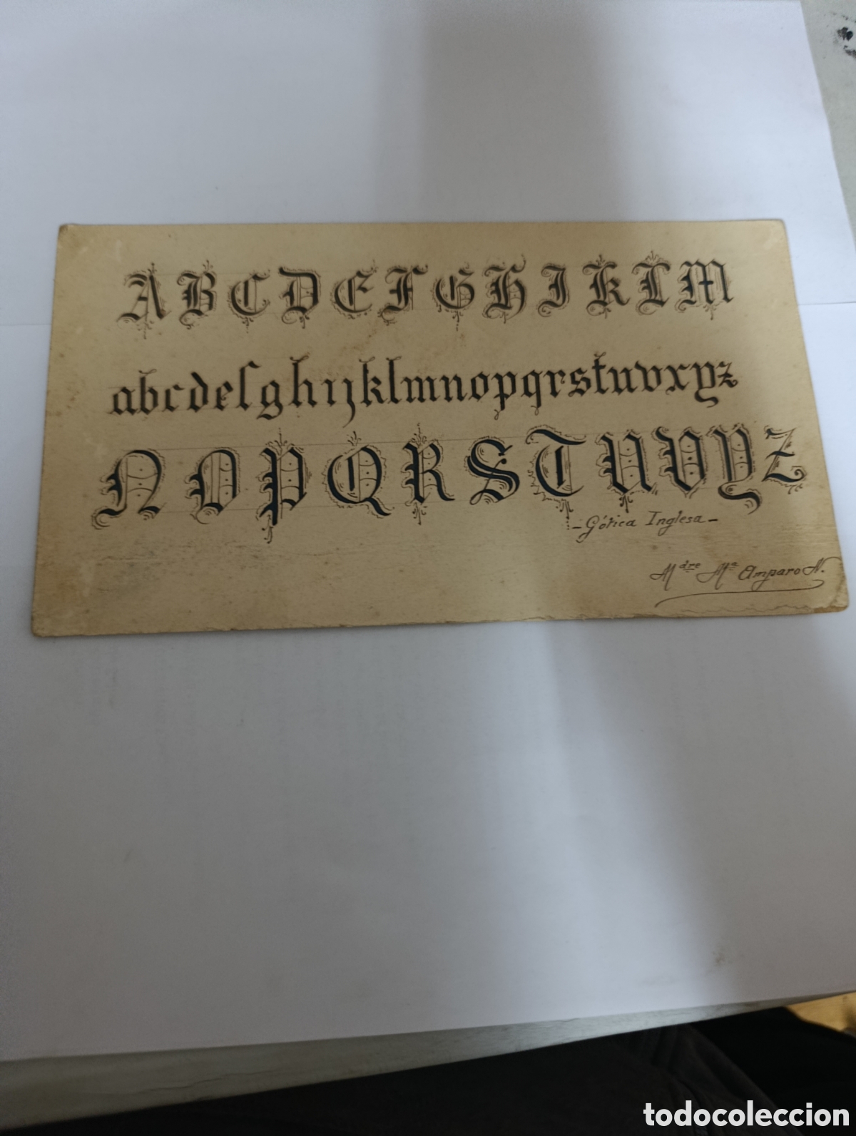Otros Art&iacute;culos de Coleccionismo en Papel: Carton letra gotica inglesa a&ntilde;os 40-50.